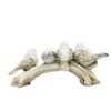 4-14.jpg White Resin Love Birds on Tree Branch - Set of 4 Bird Statues for Tabletop & Shelf Decor