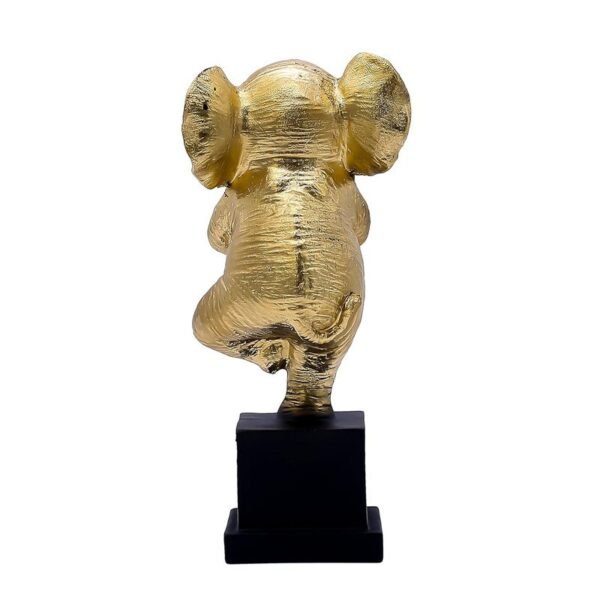 4-17.jpg Golden Yoga Elephant Figurine - Meditative Elephant Statue for Home Decor