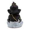 4-2-2.jpg Lord Ganesha Idol for Home Decor | Black & Silver Meditating Ganpati Statue | Polyresin Ganesh Murti for Pooja Room, Office, Car Dashboard & Gift 6 Inch