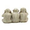Three Wise Monkeys Statue - Hear No Evil, See No Evil, Speak No Evil - Decorative Figurine for Home & Office