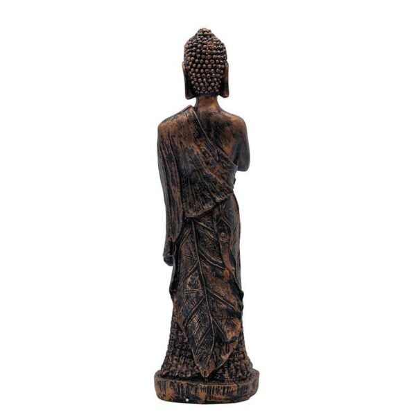 Standing Buddha Statue Showpiece, 36.8 cm x 11.4 cm, Meditation Pose, Home Decor