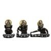 4-3-2.jpg Set of 3 Lord Ganesha Idols for Home Decor | Black Polyresin Ganpati Statue with Gold & Silver Detailing | Decorative Murti for Pooja Room, Office, Gift & Festive Decor