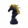 Black and Gold Horse Head Statue Luxurious Decor for Home Office