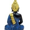Polyresin Meditating Buddha Statue for Home Decor Big Size Large Living Room Office Desk Table 11 Inch-Blue