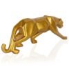 4-4.jpg Modern Gold Panther Sculpture - Sleek Resin Animal Figurine for Home & Office Decor