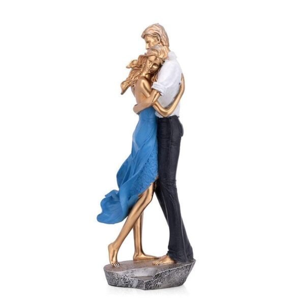Romantic Dancing Couple Sculpture Resin Figurine HandPainted Latin Dance Statue, Love Home Decor Anniversary & Valentines Day Gift