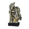Golden Couple Statue - Romantic Love Figurine for Home Decor