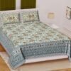Jaipuri Cotton King Size Bedsheet ? Soft & Breathable Handcrafted Printed Double Bedsheet for Bedroom Decor