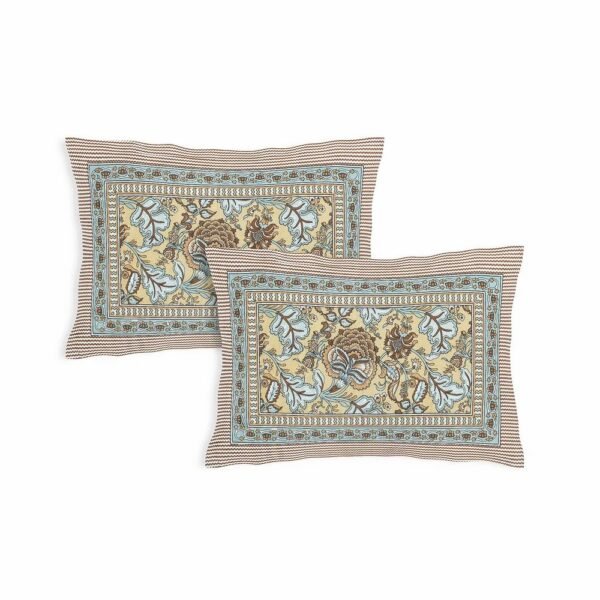 Jaipuri Cotton King Size Bedsheet ? Soft & Breathable Handcrafted Printed Double Bedsheet for Bedroom Decor