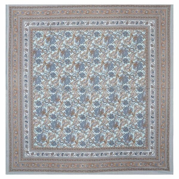 Premium Cotton Double Bedsheet ? Soft, Breathable Hand?Printed Design for Stylish Bedroom Decor