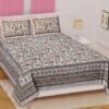 Pure Cotton Double Bedsheet ? Soft Breathable Hand?Printed Design for Bedroom, Traditional Block Print Bed Sheet