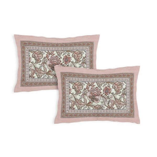 Pure Cotton Double Bedsheet ? Soft Breathable Hand?Printed Design for Bedroom, Traditional Block Print Bed Sheet