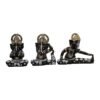 5-1-2.jpg Set of 3 Lord Ganesha Idols for Home Decor | Black Polyresin Ganpati Statue with Gold & Silver Detailing | Decorative Murti for Pooja Room, Office, Gift & Festive Decor