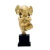 5-14.jpg Golden Yoga Elephant Figurine - Meditative Elephant Statue for Home Decor