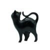 Elegant Black Cat Statue with Golden Accent - Modern Home Decor Inspiration