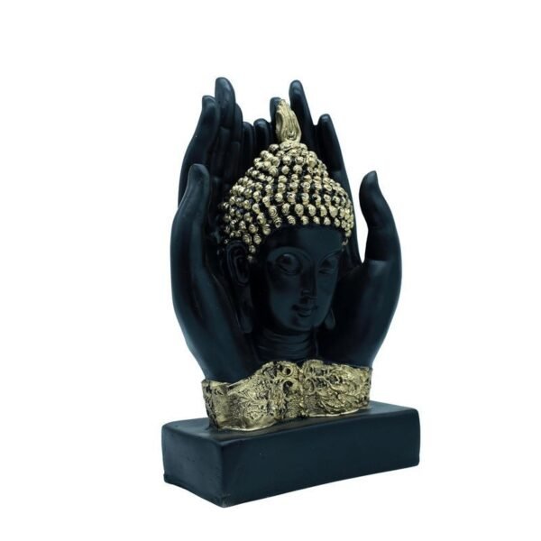 5-2-1.jpg Gold Buddha Statue for Home Decor, 10 Resin Enlightenment Sculpture, Yoga Zen Accent, Spiritual Gift & Feng Shui Ornament