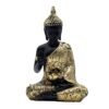 Decorative Buddha Statue, Black and Gold Mosaic Design | Buddha Idols for Home Decor, 26.7 cm x 17.8 cm