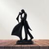 Romantic Couple Statue - Black Dancer Figurine for Home Decor, Valentine's Day Gift, Anniversary Decoration