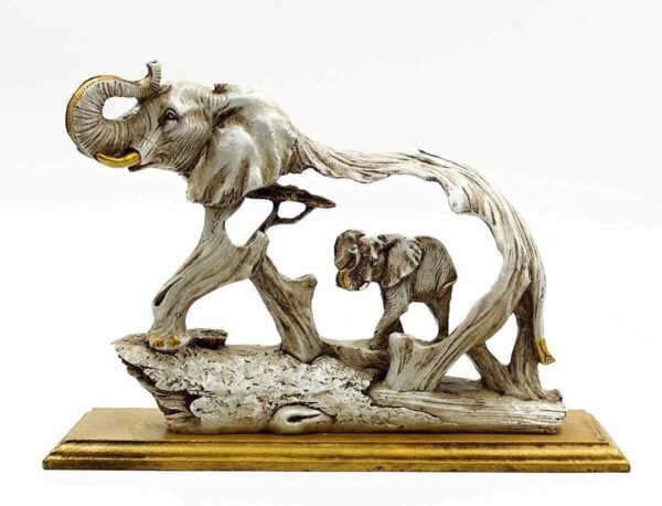 5-3.jpg Artistic Resin Elephant Sculpture - Elegant Elephant Figurine for Home & Office Decor