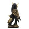 Black & Gold Owl Sculpture - Elegant Home & Office Decor