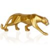 5-4.jpg Modern Gold Panther Sculpture - Sleek Resin Animal Figurine for Home & Office Decor