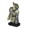 Golden Couple Statue - Romantic Love Figurine for Home Decor