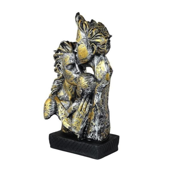 Golden Couple Statue - Romantic Love Figurine for Home Decor