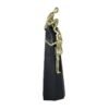 Golden Mummy Statue - Egyptian Mummy Figurine - Black Base - Home Decor