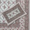 Jaipuri Cotton Double / King Size Bedsheet ? 100% Pure Cotton, Traditional Rajasthani Block Print Floral Design