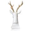 Luxury Resin Deer Bust with Gold Antlers - Modern Animal Decor for Home & Office