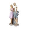 Golden Couple Statue, Romantic Decorative Figurine for Home, Gift for Couples - Wedding Decoration