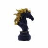 Black and Gold Horse Head Statue Luxurious Decor for Home Office