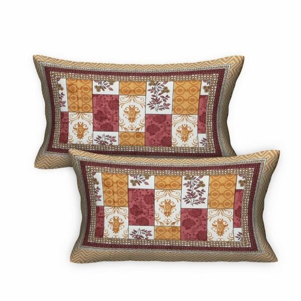 Super King Size 100% Cotton Jaipuri Bedsheet ? Ethnic Multicolor Block?Print, Soft & Breathable Bed Linen