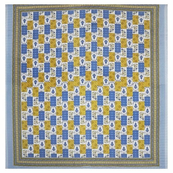 Super King Size 100% Cotton Jaipuri Bedsheet ? Traditional Multicolour Block?Print, Soft & Breathable Bed Linen