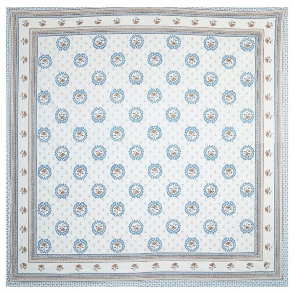 Jaipuri 100% Cotton Double / King Size Bedsheet ? Traditional Rajasthani Floral Print ? Breathable & Soft Home Bedding