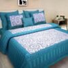 Printed Cotton Double Bedsheet with 2 Pillow Covers ? 100% Pure Cotton, Soft & Breathable, Traditional Ethnic Design Bed Linen