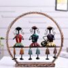 Handmade Metal Round Doll Musician | Elegant Tabletop Decorative Showpiece | Traditional Indian Art Figurine for Home & Gifting