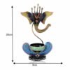 dsc-2215-2-1-500x500-1.jpg Decorative Metal Black Ganesh T Lite Holder | Elegant Handcrafted Tea Light Candle Stand for Home & Office Decor