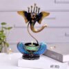 dsc-2215-500x500-1.jpg Decorative Metal Black Ganesh T Lite Holder | Elegant Handcrafted Tea Light Candle Stand for Home & Office Decor