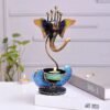 dsc-2218-1000x1000-1.jpg Decorative Metal Black Ganesh T Lite Holder | Elegant Handcrafted Tea Light Candle Stand for Home & Office Decor
