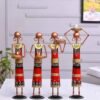 dsc-2243-500x500-1.jpg Handmade Metal Labour Lady Showpiece in Red Dress | Artistic Home Decoration Piece for Living Room & Gift
