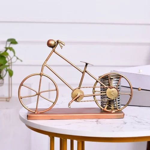 Metal Cycle Pen Stand | Handcrafted Bicycle Design Table Organizer | Decorative Desk Accessory for Home & Office D?cor