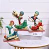 dsc-2418-1000x1000-1.jpg Handmade Metal Nagpur Lite Musician Set | Artistic Decorative Showpieces for Table & Living Room D?cor | Rajasthani Folk Musician Sculpture Set