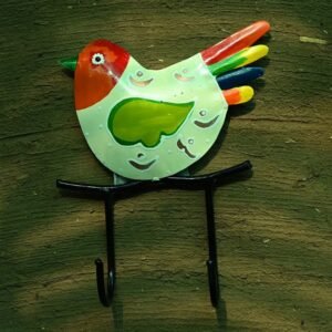 Beautiful Metal Single Bird Key Holder for Wall Decor | Handcrafted Decorative Key Hanger | Stylish Home Entryway Organizer