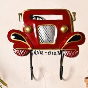 Metal Finish Car Key Holder for Interior Stylish Wall Mounted Key Organizer Elegant Metal Key Hanger for Home Office