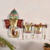 Metal Ganesh Wall Hanging with Key Holder | Decorative Lord Ganesha Wall Art for Home & Office Decor