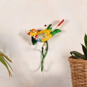 Handcrafted Multicolor Metal Bird Key Holder Decorative Wall Hanging Key Organizer Perfect Gift for Home Living Room Decor