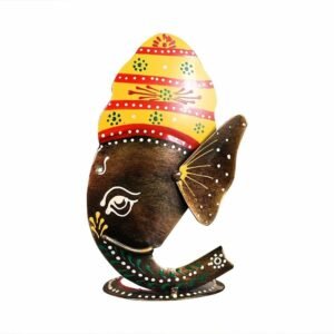 Decorative Ganesh Face Lite in Metal Handcrafted Tea Light Holder Elegant Home Temple Decor Accent