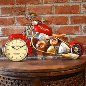 dsc-8229-c-1000x1000-1.jpg Handcrafted Metal Red Bike with Functional Clock | Perfect Gift for Bike Lovers & Home Decoration