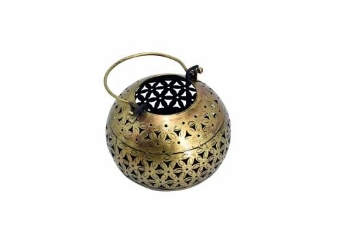 Metal Lota Shape Hanging T Lite Holder | Handcrafted Tealight Candle Holder for Home & Festive Decor